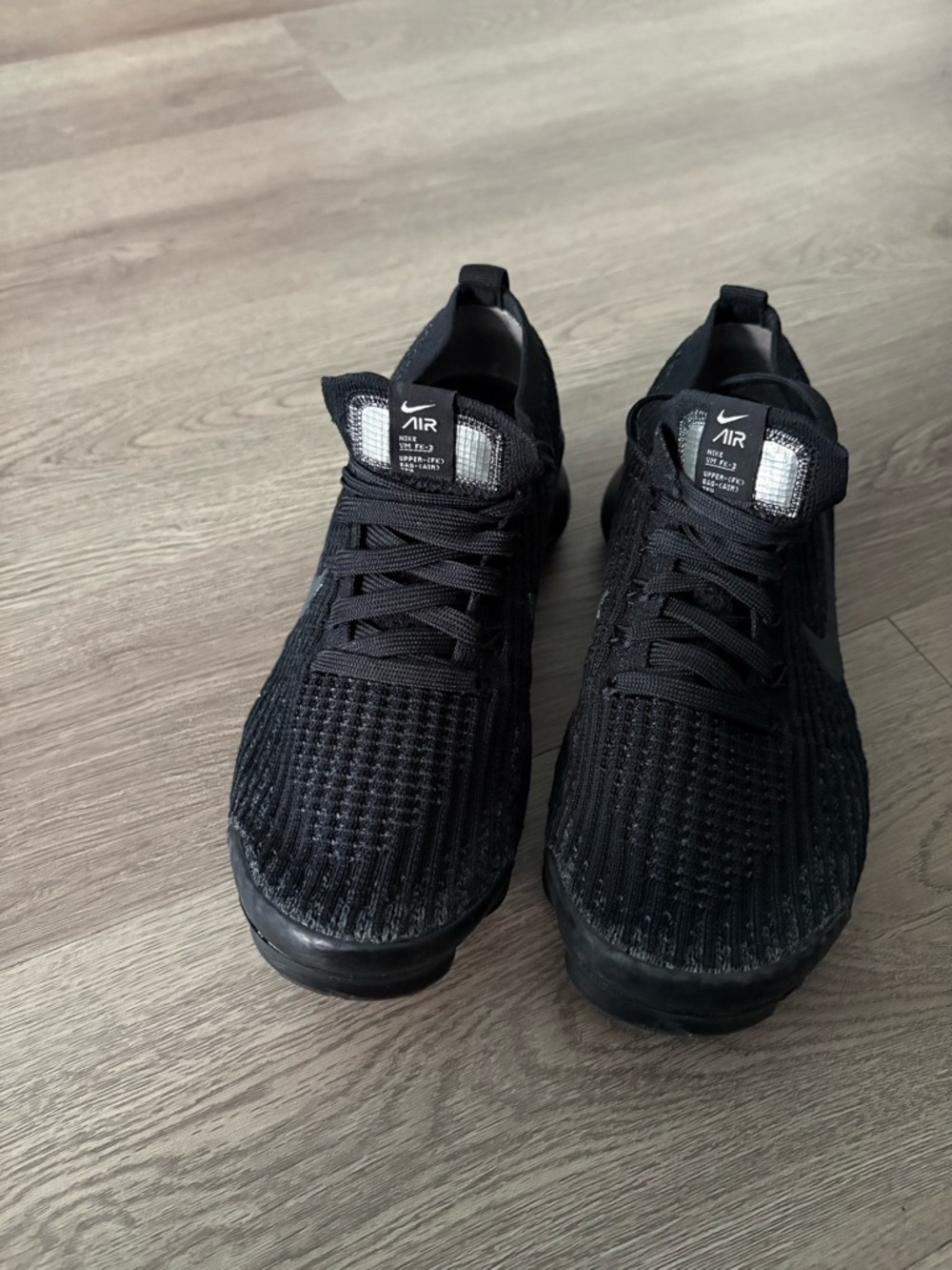 Nike Black Women's Air Flyknit Athletic Sneakers - Picture 2 of 5